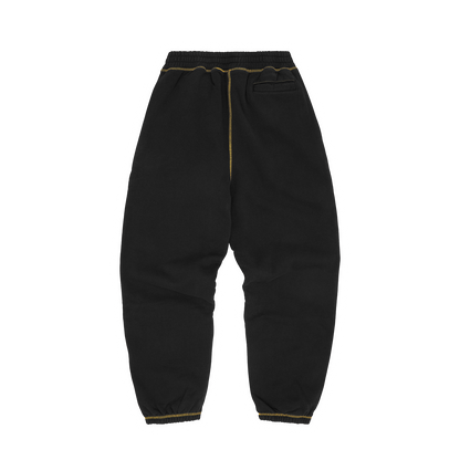 ALCATRAZ CONTRAST SWEATPANT [BLACK / YELLOW]