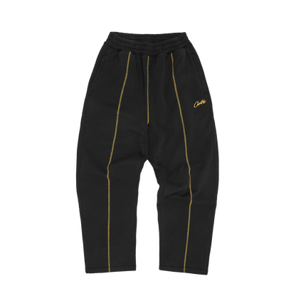HMP OPEN HEM SWEATPANT [BLACK / YELLOW]
