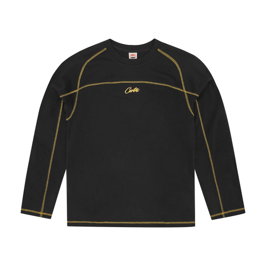 HMP PANEL HEAVYWEIGHT LS TEE [BLACK / YELLOW]