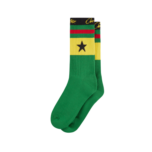 CHAUSSETTES STARZ [VERTES ET JAUNE]