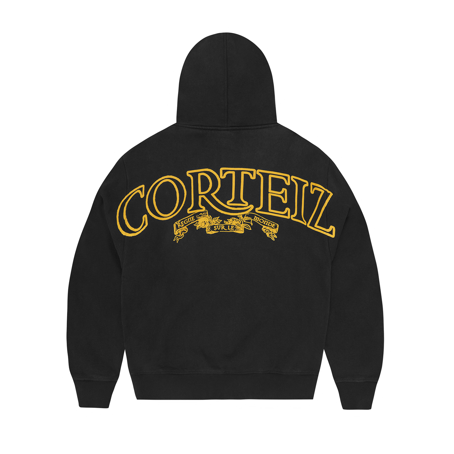 Sweat à capuche zippé Superior Royale [Noir / Jaune]
