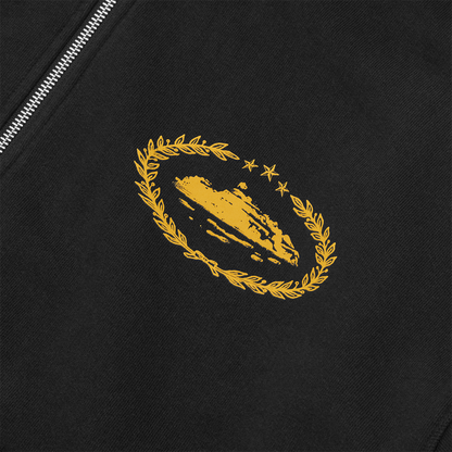 Sweat à capuche zippé Superior Royale [Noir / Jaune]